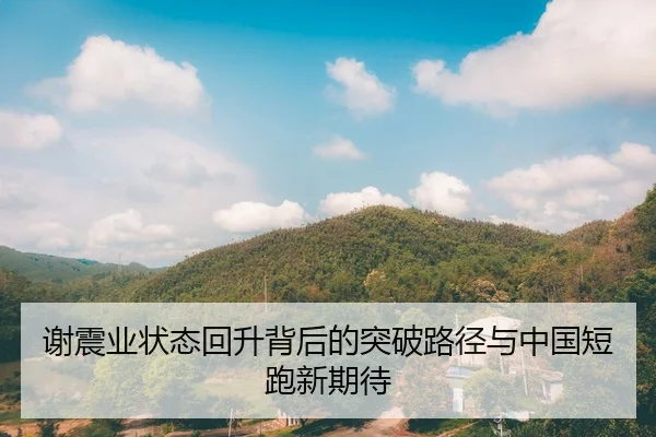 谢震业状态回升背后的突破路径与中国短跑新期待